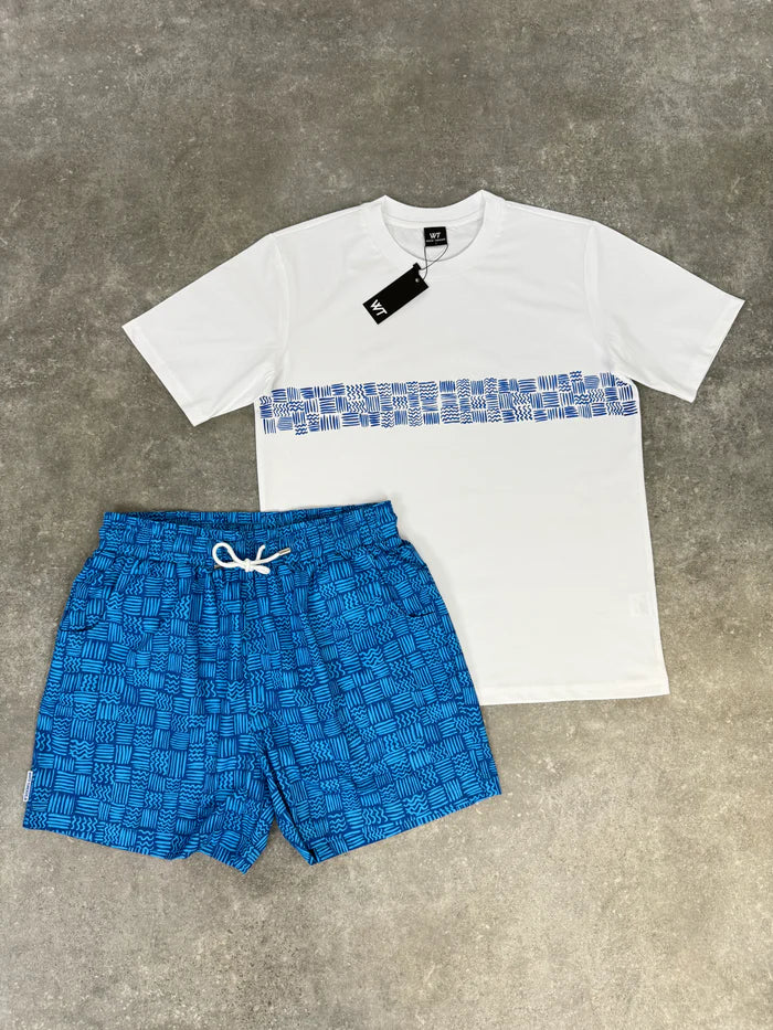 White Threads Aztec Blue Swim Set (PRE-ORDER)